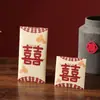 Creativos Sobres Rojos de Boda 2026, Bolsas Especiales de Sobres Rojos para Boda, Mini Sobres Rojos de Boda para Bloquear la Puerta, Pequeños Sobres Rojos con el Carácter de Felicidad