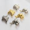 Cauda de Raposa de Nove Caudas banhada a ouro real um acessórios flutuantes joias artesanais diy material pérola Barroca novo