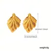 Aretes de Acero Inoxidable Dorados para Mujer Par de Moda Girasol Piña y Flores