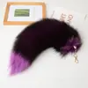 Chaveiro Pingente Cauda de Raposa Fivela Joia Pingente de Bolsa Pelúcia Exposição de Quadrinhos Fantasia de Dança Adereços de Performance