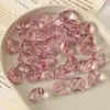 Estilo Fresco y Elegante Cuentas de Cristal de Forma Irregular, Cuentas Sueltas de Vidrio con Agujero Recto, Materiales para Accesorios de Joyería de Pulsera y Collar Hechos a Mano para Bricolaje, Enfilado de Cuentas