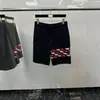 Outlet de fábrica de alta calidad TB para Hombre y Mujer Pantalones de Punto Jacquard Rojo, Blanco y Azul con Cuatro Barras Transpirables