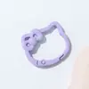 Aleación de Zinc Lindo Gato Kt Hebilla de Resorte Pintado Colorido Gato de la Suerte Kt Llavero Anillo Abierto Accesorios para Joyería DIY