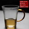 Traje de vidrio transparente personalizado para el hogar, sala de estar, taza para beber con asa, taza de té con leche, taza de cerveza, taza de té verde