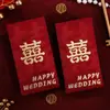 Sobres Rojos de Boda Estilo Nuevo, Bolsas de Sobres Rojos de Boda de Alta Gama con Palabras Felices, Universales para Bodas, Paquetes Rojos Estilo Chino con Palabras Felices, Venta al por Mayor de Fábrica