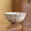 Mesa de Hielo Xiao Zhu Pintado a Mano Taza Qing Language Taza de Maestro Cerámico Taza Personal para el Hogar Taza para Cata de Té Taza del Juego de Té Kung Fu