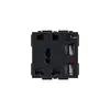 Tomada com Interruptor Tipo 86 Função Tecla Combinada Exportação Britânica, Alemã, Russa, Europeia, Americana e Tailandesa Tomada de Parede com Três Furos Módulo PC