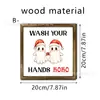 Muñeco de Nieve Navideño Nariz Pájaro Marco de Fotos de Madera Pasillo de Sala de Estar Restaurante Decoración de Pared de Fondo de Lujo Ligero