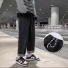 Jeans de pierna recta transfronterizos para hombre, marca de moda, pantalones casuales holgados de primavera y otoño, pantalones largos, pantalones de pierna ancha versátiles para hombre, algodón al por mayor