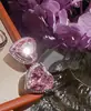 Joyería Mozambique Rosa Amor Gema Collar Banquete Alta Definición Gradiente Rosa Gota de Agua Diamante Brillante Pulsera Conjunto