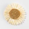 Directo de fábrica 8cm girasol hierba PP margarita accesorios para ropa de playa al por mayor sombrero de paja zapatos punto de flor