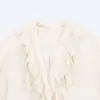 Camisa Decorativa de Color Sólido con Capas y Caída Nueva para Mujer Transfronteriza AliExpress 2026 1077003959