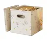 Caixa de Armazenamento para Roupas e Colchas, Caixa de Armazenamento Dobrável Durável, Grande Capacidade, Caixa de Armazenamento Organizadora com Grade Extra Grossa