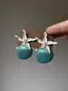 Pendientes de Estrella de Mar y Concha Estilo Vacaciones de Primavera y Verano 2026 Nueva Moda Diseño de Nicho de Alta Gama Pendientes Únicos