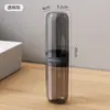 Taza Portátil para Enjuague Bucal de Viaje, Cepillo de Dientes y Soporte para Cepillo de Dientes, Caja Transparente de Almacenamiento para Artículos de Tocador, un Artefacto Imprescindible para Viajar