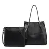 Bolsa Tote Retrô Transfronteiriça Moda Grande Capacidade Bolsa para Ir ao Trabalho Mãe e Filho Bolsa de Ombro de Alto Padrão com Efeito Desgastado por Cor Venda por Atacado de Comércio Exterior Feminina