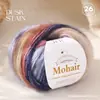 Patrón de nubes pequeñas, hilo de mezcla de seda y mohair, color degradado, hilo de mohair fino para tejer a mano, hilo para chales y suéteres, producto transfronterizo