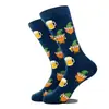 Nuevos Calcetines Cruzados para Hombre hasta la Pantorrilla, Algodón Moda Animal Geométrico Rayas Calcetines de Moda, Nuevos Calcetines para Hombre de Otoño e Invierno Europeos y Americanos
