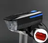 Conjunto de Faróis Farol de Bicicleta Liga de Alumínio Passeio Noturno Longa Duração da Bateria USB Farol para Ciclismo de Estrada Equipamento de Ciclismo