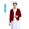 Suéter de Enfermera Abrigo de Felpa Suéter Tejido de Doctor No Hace Bolitas Cárdigan Tejido de Enfermera Bata Blanca de Hospital Ropa de Doctor