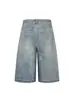 Pantalones de Mezclilla Desestructurados Estilo Retro Americano con Botones, Cortos, para Hombres y Mujeres, Nuevo Estilo Verano 2026, Pantalones Anchos Casuales Sueltos