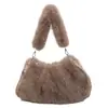 Bolso de Mano de Peluche Lindo de Gama Alta para Mujer Otoño/Invierno 2026 Bolso Cruzado Casual para el Trabajo y el Viaje Bolso de Hombro