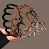 Pente de Dente Ondulado de Acrílico Faixa de Cabelo Antiderrapante Faixa de Cabelo de Alta Pressão Craniana Acessório Especial para Lavar o Rosto Acessório de Cabeça Modelo Novo 2026