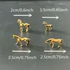 Adorno de Musgo de Aleación de Cobre, Caballo Pequeño que Trae Fortuna, Adorno de Perro del Zodiaco Sólido Retro Personalizado, Mascota de Té, Decoración de Escritorio