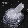 Decorações para Nail Art em Pó de Diamante Triturado Super Brilhante, Pó Glitter Diamante Deslumbrante de Ângulo Reto, Pó de Cristal Colorido com Strass Transfronteiriço