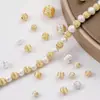 Chapado en Oro de 14K Conservación del Color Patrón de Calabaza Linterna Espaciadores para Pulsera Cuentas Sueltas Collar Materiales Hechos a Mano para DIY Accesorios de Joyería