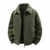 Nueva Chaqueta de Algodón Reversible 2026 para Hombre, Lavable, Forrada de Polar, Engrosada, Multibolsillos, Algodón Puro, para Personas de Mediana Edad y Mayores