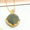 1004 Collar con Colgante de Jade Hetian Natural Venta al por Mayor Dropshipping Selección Diversa