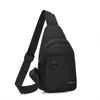 Coleção Outono 2026: Bolsa de peito masculina casual de grande capacidade, leve, design simples, tecido Oxford resistente à água, mochila transversal