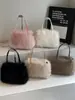Bolso bandolera nuevo y elegante 2026, bolso de mano de color liso, diseño esponjoso, adecuado para el trabajo y los desplazamientos, bolso de hombro de alta calidad y a la moda