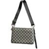 Bolso bandolera de tablero de ajedrez, bolso multifuncional, cartera de cuero suave, bolso tipo sobre para hombre, bolso fino para hombre, bolso con abrazadera, bolso para teléfono móvil