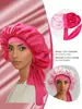 Gorro de dormir de seda de doble capa con cintas para comercio exterior transfronterizo, gorro de belleza y cuidado del cabello para mujer con amarre posterior, gorro de pañuelo para la cabeza con lazo