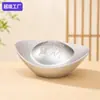 Popular adorno de lingote de plata maciza para atraer riqueza y tesoros, decoración de pared de lingote de plata simulada, relleno para cuenco del tesoro