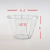 Copo de Vidro Transparente Listrado, Copo Vazio para Aromaterapia, Copo para Vela Listrado Vertical Estilo Europeu, Porta-Vela Transparente para Aromaterapia, Decoração de Casamento