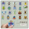 20 Piezas de Imanes de Refrigerador Suaves Magnéticos de Insectos de Colores, Animales de Dibujos Animados, Graffiti Creativo, Adhesivos Magnéticos Decorativos Impermeables Lindos