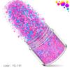 Hexágono fluorescente fino + 1mm 12 cores unhas mistas terno Matt perolado joias adesivos de unha