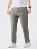 Ropa de Hombre Fengshe / Verano 2026 Nuevos Pantalones Casuales Rectos Sueltos para Hombre con Cordón, Pantalones Largos Elásticos, Pantalones de Secado Rápido