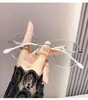 Óculos de Leitura Anti-Luz Azul Fotocromáticos Sem Aro Céu Estrelado para Mulheres, Design Estiloso, Efeito Emagrecedor, Aparência Natural, Armação Grande