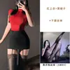 Secretária de lingerie sexy pode rasgar uniforme de garota festeira de boate saia justa no quadril uniforme de lingerie sexy tentação
