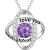 Collar de Plata de Ley S925 de Cuatro Hojas de Moda de Venta Caliente Transfronteriza para Mujer, Colgante de Moissanita de Imitación, Cadena para Clavícula, Regalo del Día de San Valentín