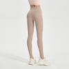 Cintura de Doble Capa, Pantalones Deportivos de Fitness con Potente Control Abdominal, Cepillados, Sin Líneas Incómodas, Cintura Alta, Levanta Glúteos, Pantalones de Yoga de Nueve Puntos con Glúteos