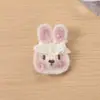 Nuevo Broche de Pinza para el Pelo con Cabeza de Conejo/Poni de Lana Estilo Coreano Accesorios y Materiales para Ropa Bolsa Zapato Calcetín