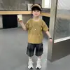 Conjunto de Ropa de Verano para Niños 2026 Nuevo Estilo Bebé Niño Fresco Atractivo Camiseta de Manga Corta Conjunto Casual de Dos Piezas para Niños