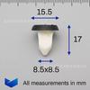 51127020321 Adecuado para BMW Audi Volkswagen SEAT tornillo de fijación de puerta base hebilla clip