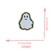 Fábrica de bordados de Dongguan, parche de tela bordado con chenilla y cabeza de calabaza fantasma de Halloween