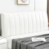 Nuevo modelo de funda para cabecero de cama, tejido tecnológico de lujo ligero, completamente acolchado con algodón engrosado, tapicería suave de cuero y madera de alta gama para respaldo de cama